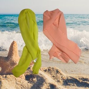 H&M Women's Swim Coverups - Neon Yellow and Peach